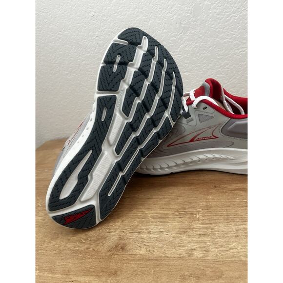 Altra Torin 7 Sneakers Men's Gray Red Lace-Up Athletic Running Shoes - Picture 10 of 12